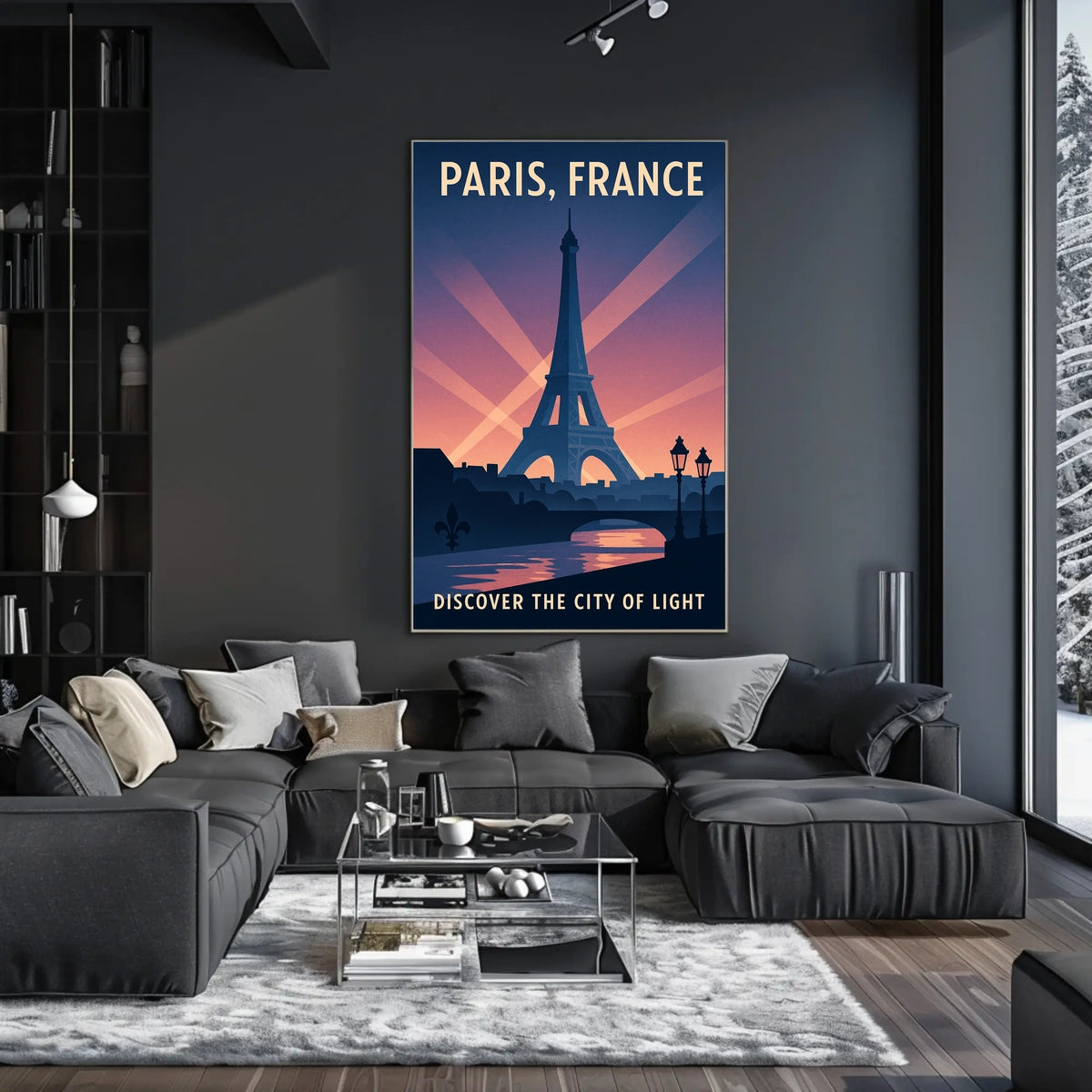 Discover Paris The City Of Light Poster
