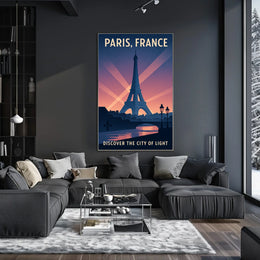Discover Paris The City Of Light Poster