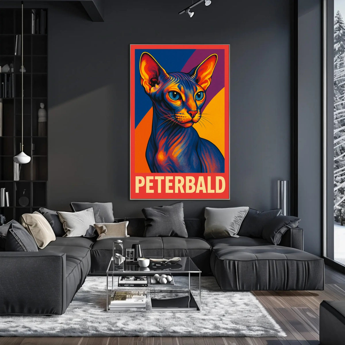 Peterbald Cat Art Poster