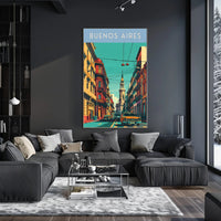 Buenos Aires Street Scene Poster
