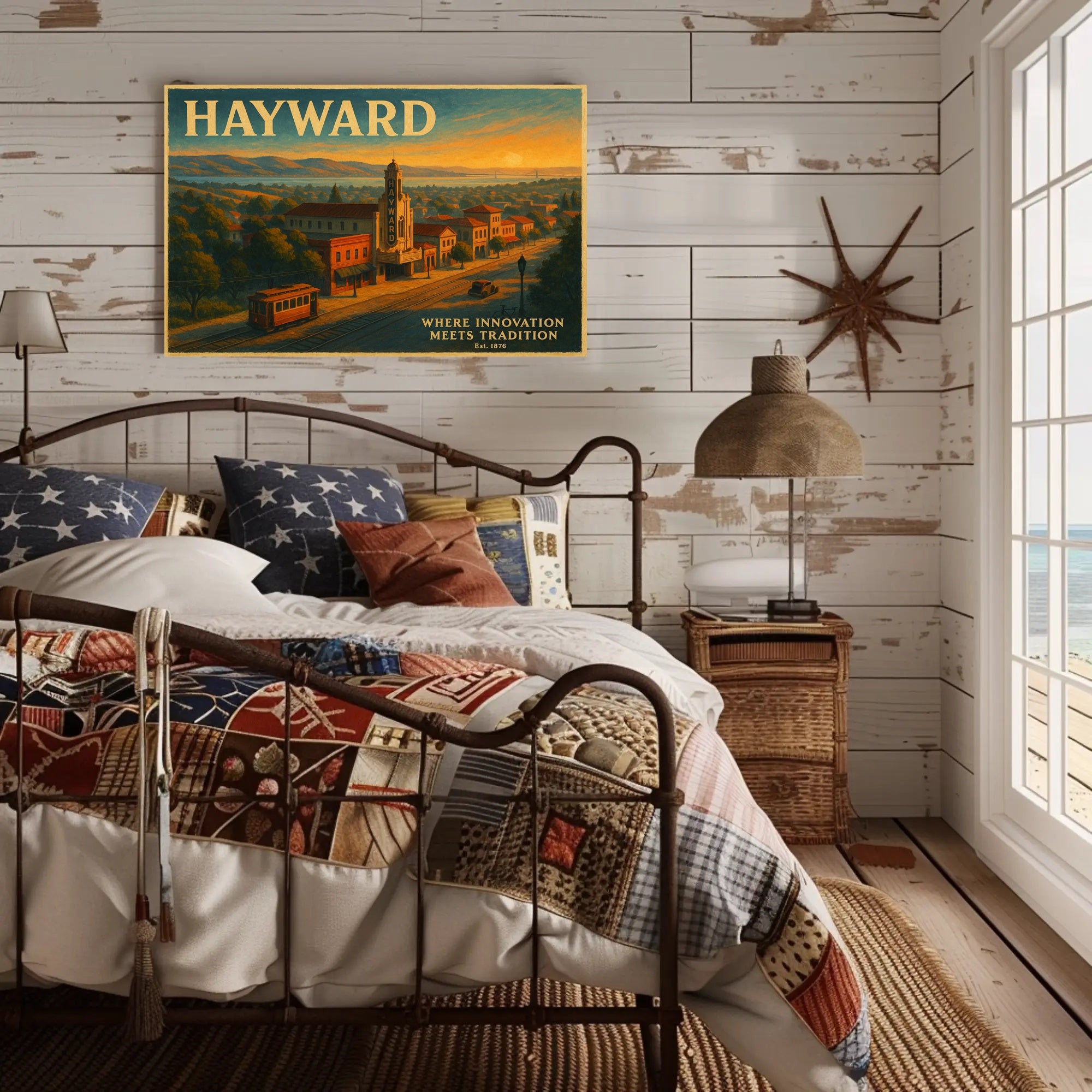 Hayward Travel Poster: Innovation Meets Tradition