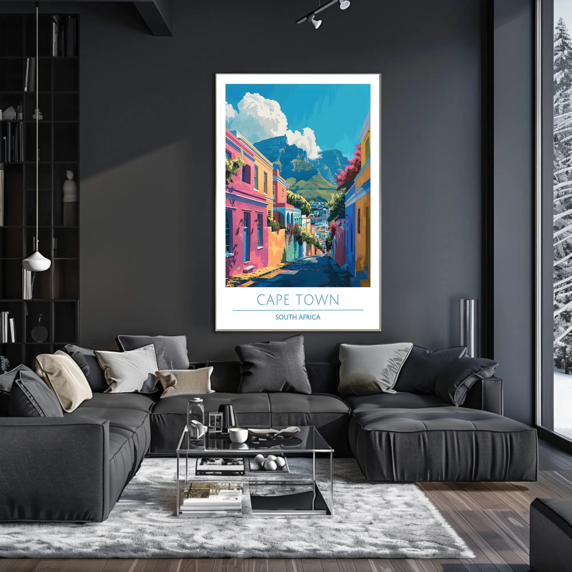 Cape Town Bo-Kaap Street Art Urban or Cityscape Poster