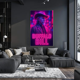 Buffalo Bill Classic Western Imagery Cultural or Heritage Poster