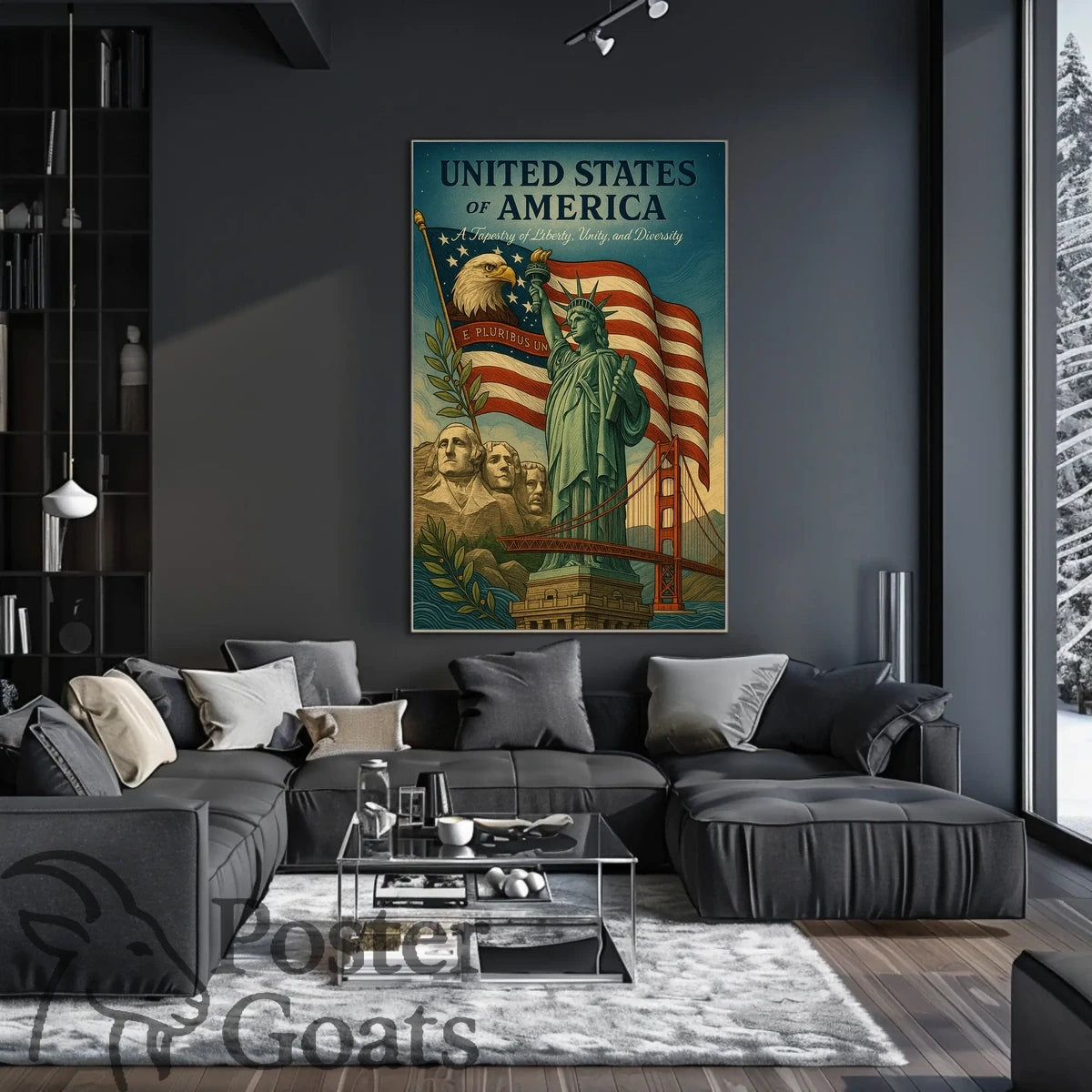 American Icons Vintage Art Poster - Cultural or Heritage Poster