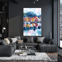 Norway Bergen Bryggen Waterfront Poster