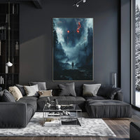 Aurora Borealis Lighthouse Dreamscape Night Sky Poster PosterGoat