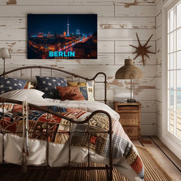 Berlin at Night Poster