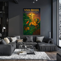 Viva Brasil A Tapestry of Culture and Nature Poster