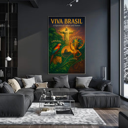 Viva Brasil A Tapestry of Culture and Nature Poster