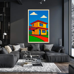 Modern Pop Art House Modern Poster
