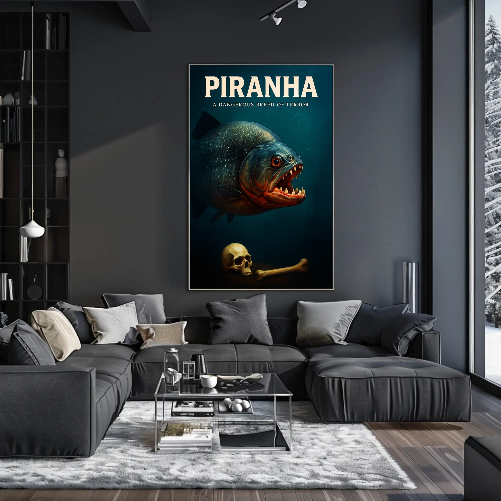 Piranha A Dangerous Breed of Terror Poster PosterGoat