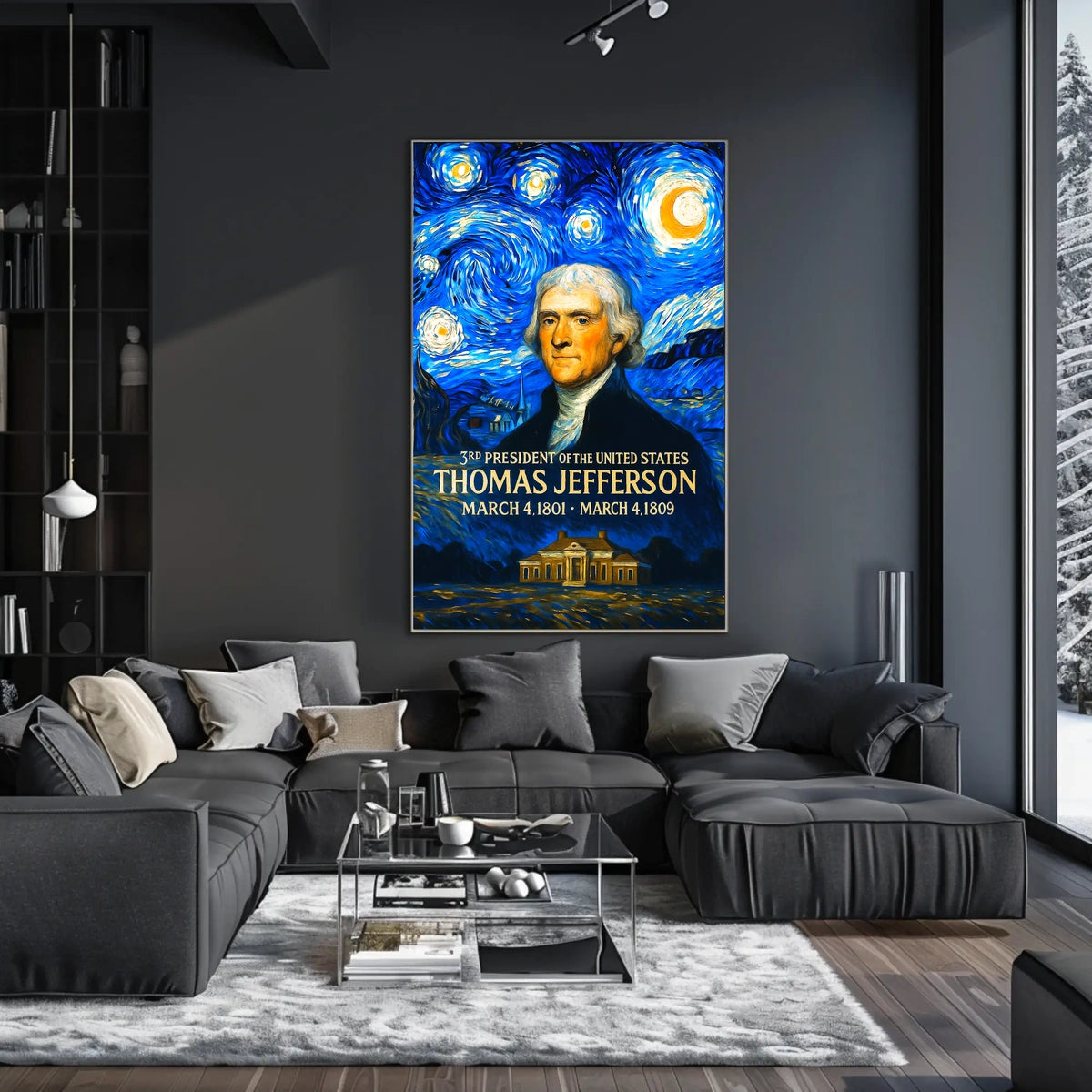 Thomas Jefferson 3rd President of the United States Presidential Masterpiece Series Poster