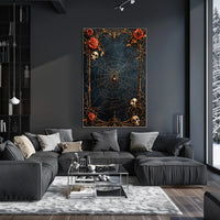 Dark and Mysterious Spiderweb Gothic Art Poster