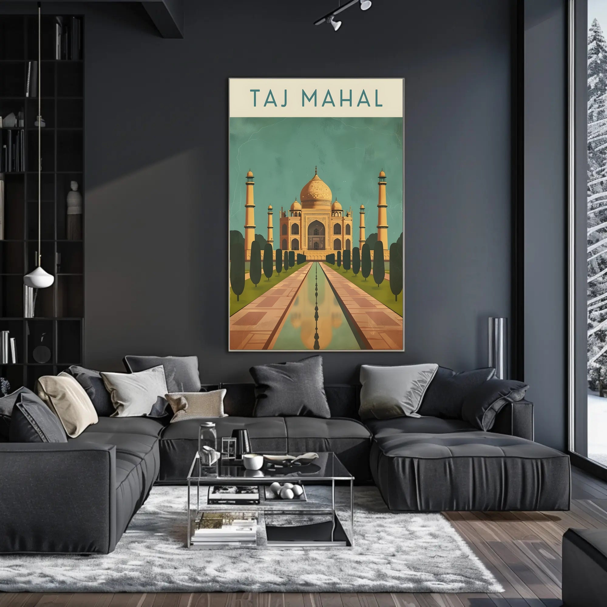 Taj Mahal Agra India's Heritage Masterpiece Cultural Poster