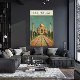 Taj Mahal Agra India's Heritage Masterpiece Cultural Poster