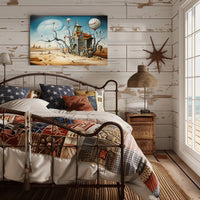 Surrealistic Timepiece Desert Art Print - Abstract or Artistic Poster
