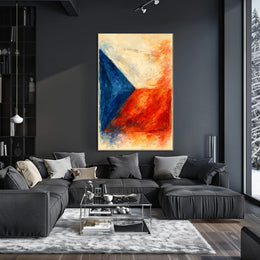 Abstract National Colors Abstract Poster
