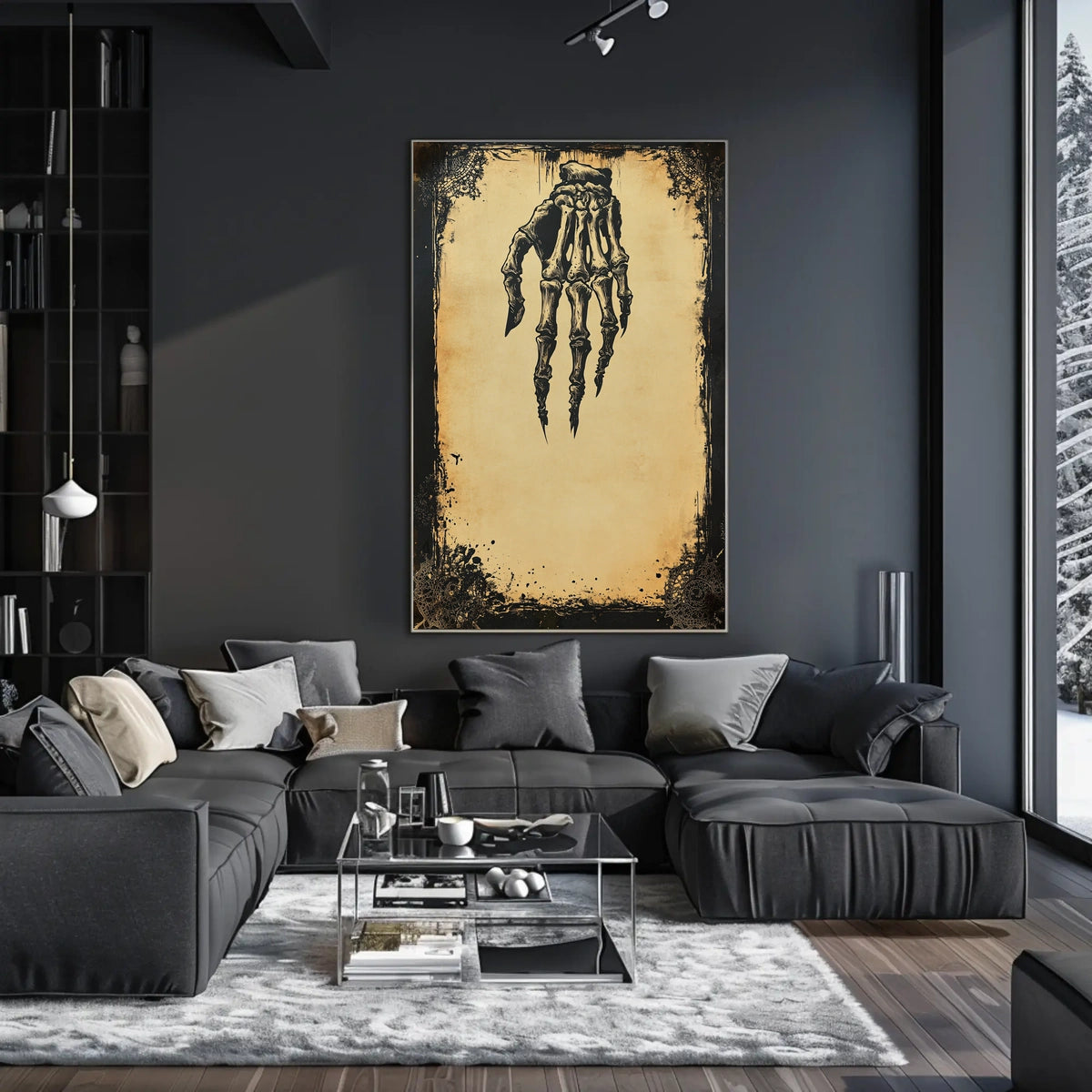 The Grim Reach Artistic Skeleton Poster