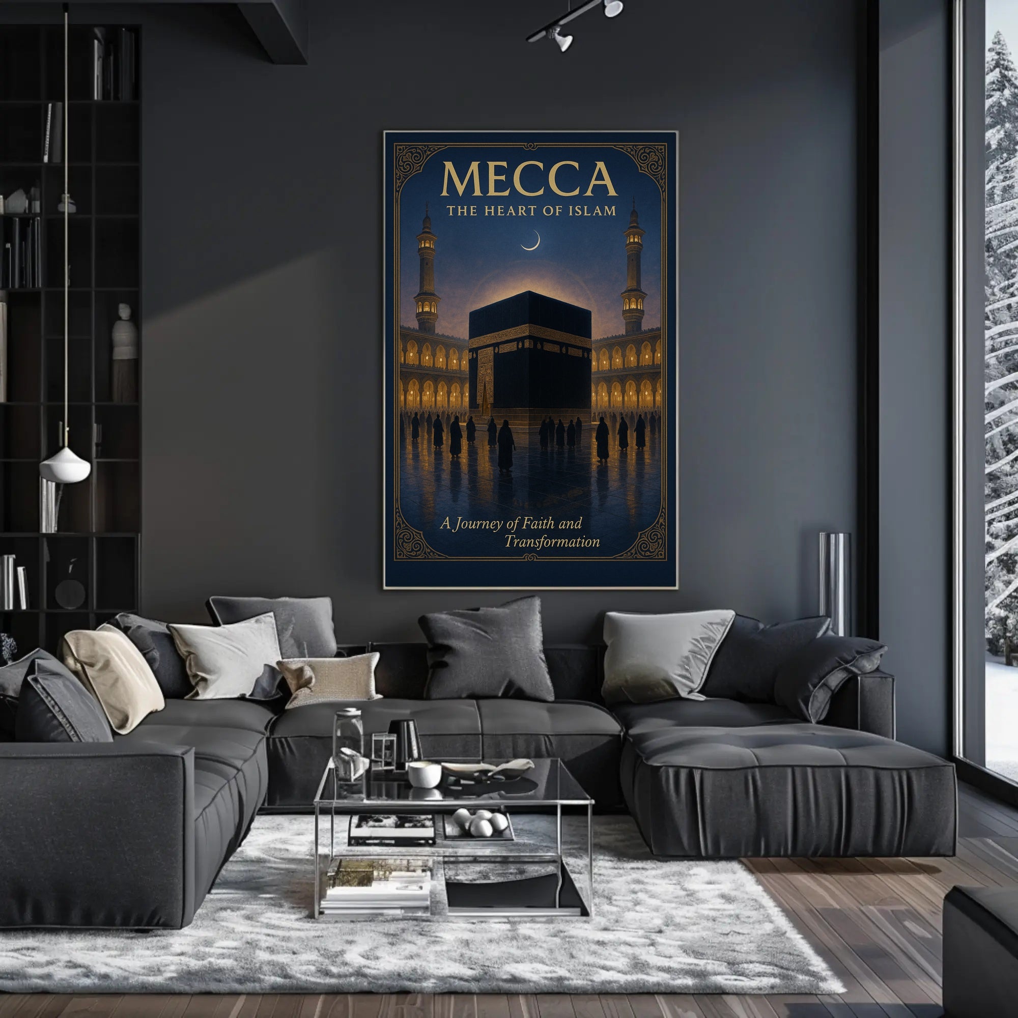Mecca Spiritual Poster Wall Art Travel Print
