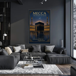 Mecca Spiritual Poster Wall Art Travel Print