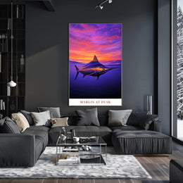 Marlin at Dusk Poster PosterGoat