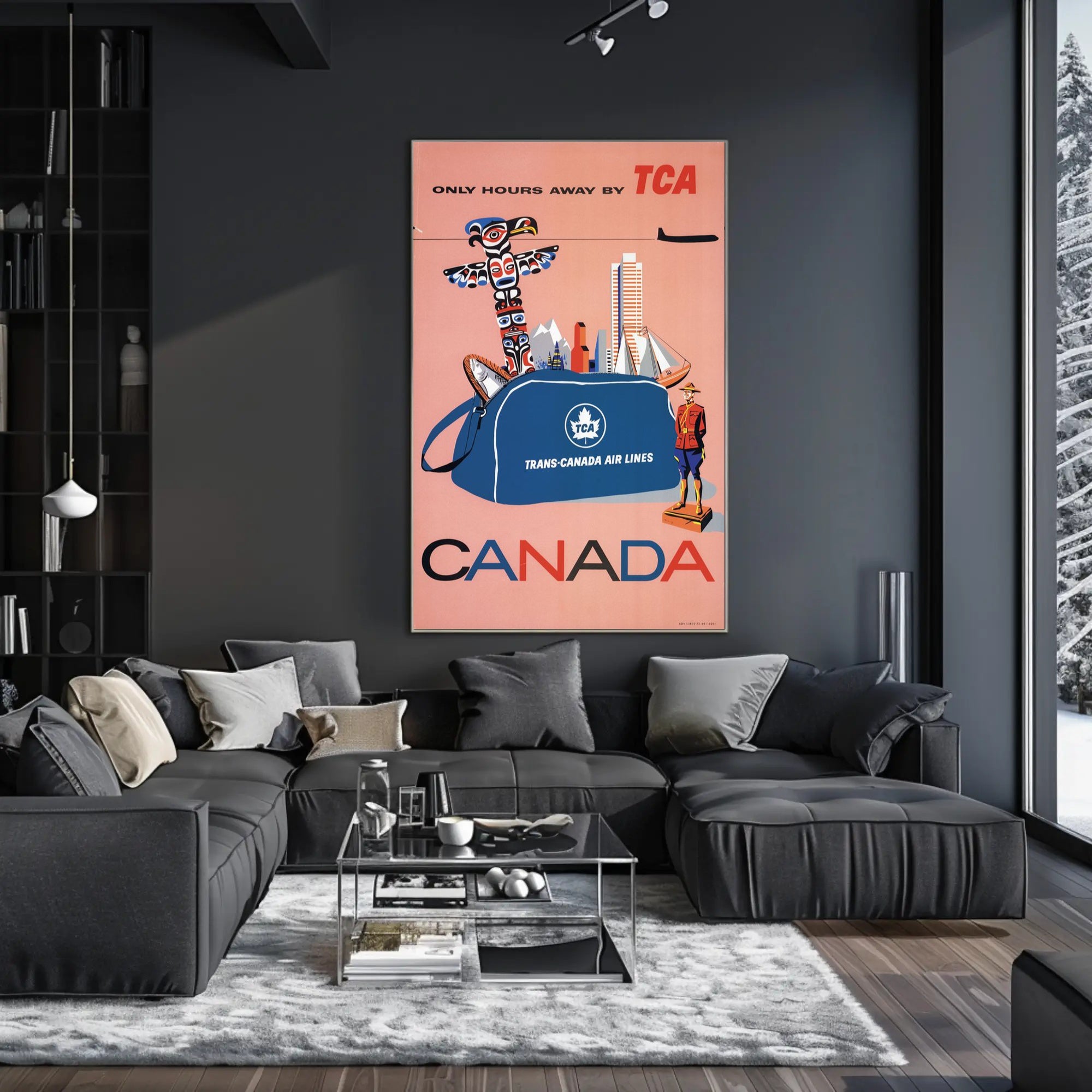 Vintage Trans-Canada Air Lines Travel Poster PosterGoat