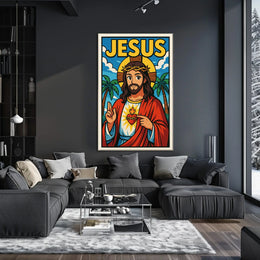 Jesus Illustration Poster