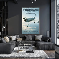 C-135 Stratolifter Silver Sow Poster PosterGoat