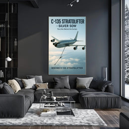 C-135 Stratolifter Silver Sow Poster PosterGoat