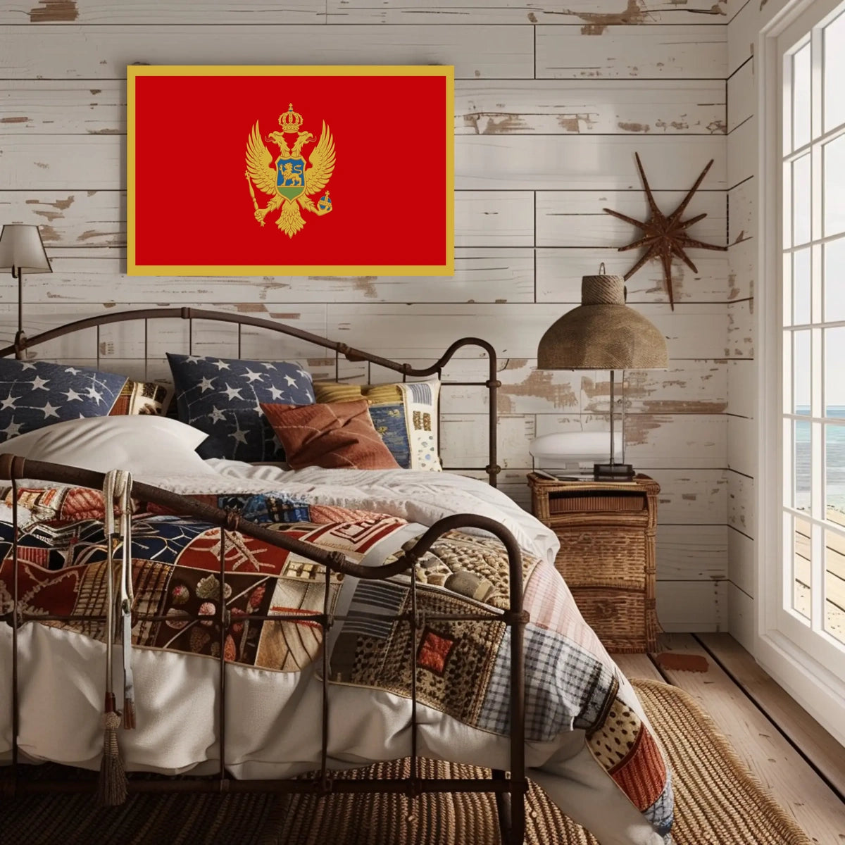 Montenegro Flag Poster