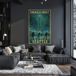Emerald Frost In Seattle Poster