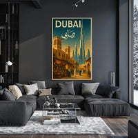 Discover Dubai Poster A Blend Of Tradition And Modernity