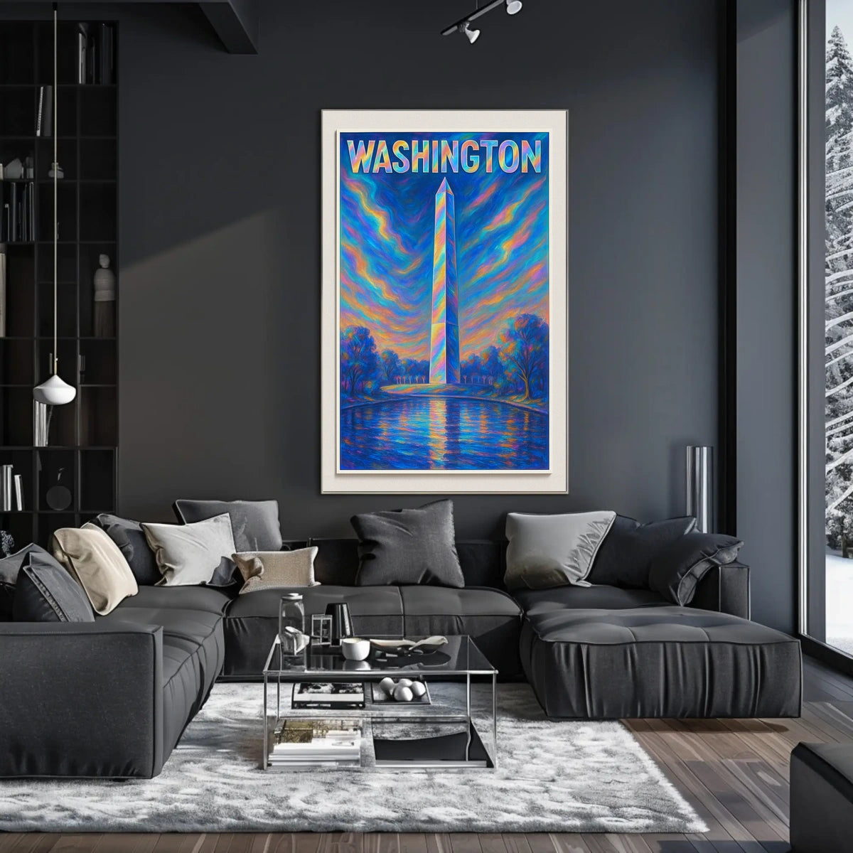 Washington Monument A Vibrant Tribute Poster