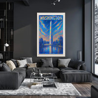 Washington Monument A Vibrant Tribute Poster