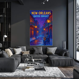 New Orleans Bayou Bright Poster