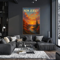 New Jersey Sunset Poster