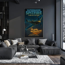 Supermarine Spitfire Icon of Victory Poster