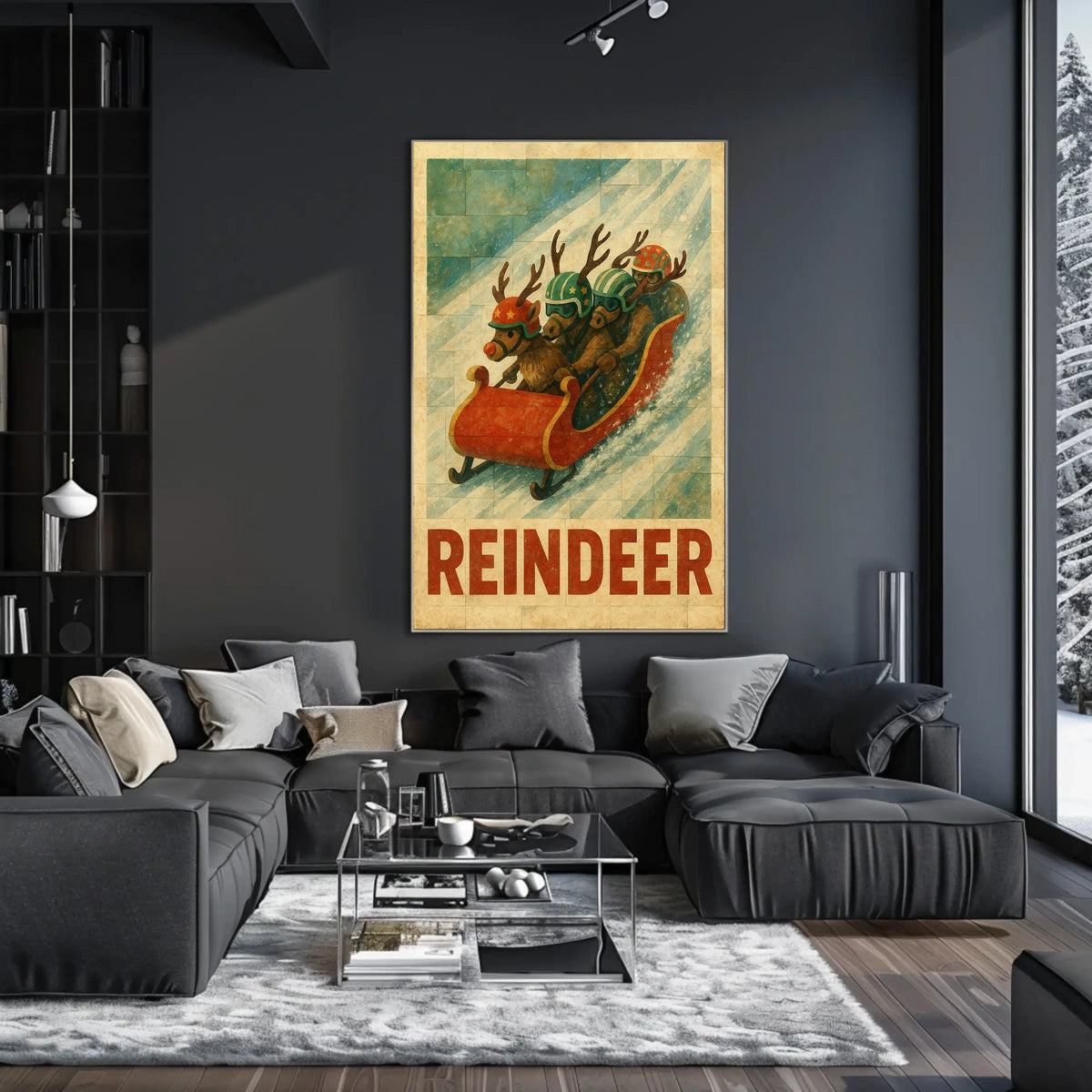 Reindeer Racing Adventure Poster