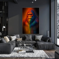 Vibrant Sasquatch Poster PosterGoat
