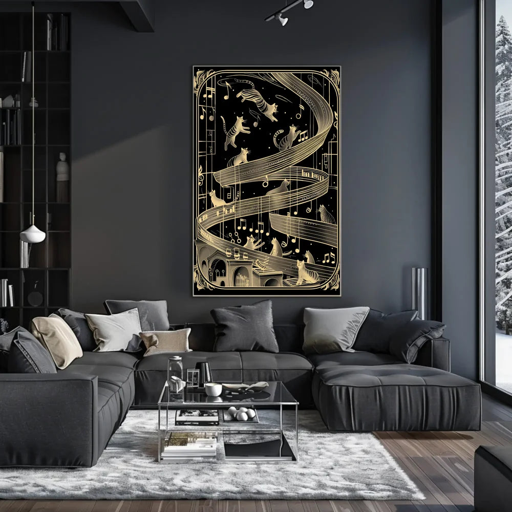 Futuristic Cityscape Art Poster