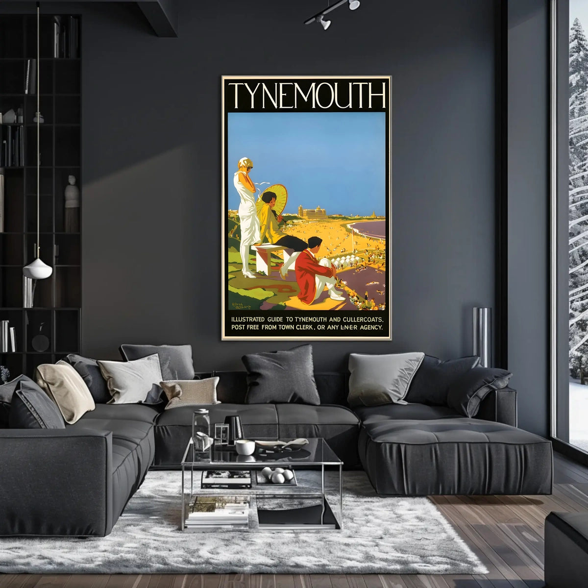 Tynemouth Illustrated Guide Poster