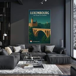 Luxembourg The Heart Of Europe Poster