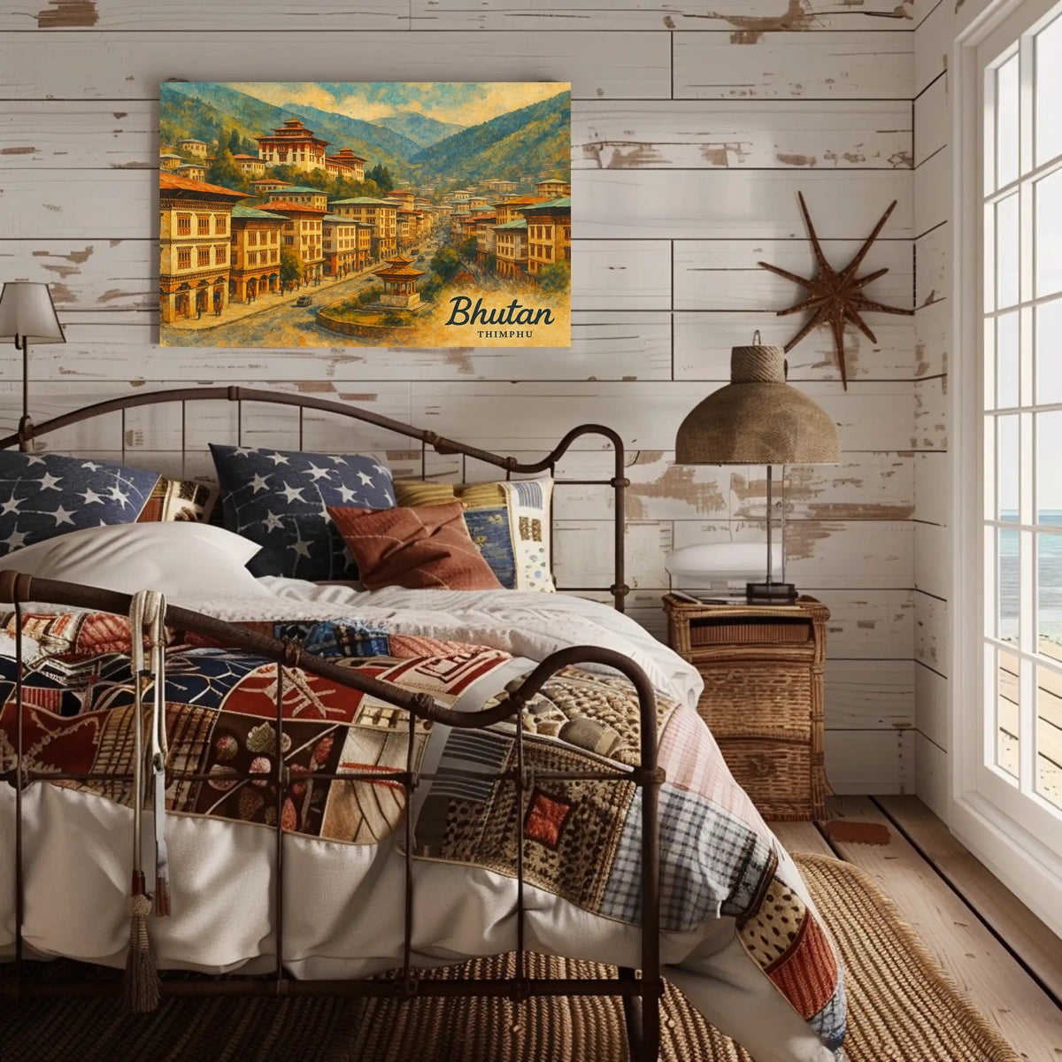 Bhutan Thimphu Wanderlust Travel Photography Poster