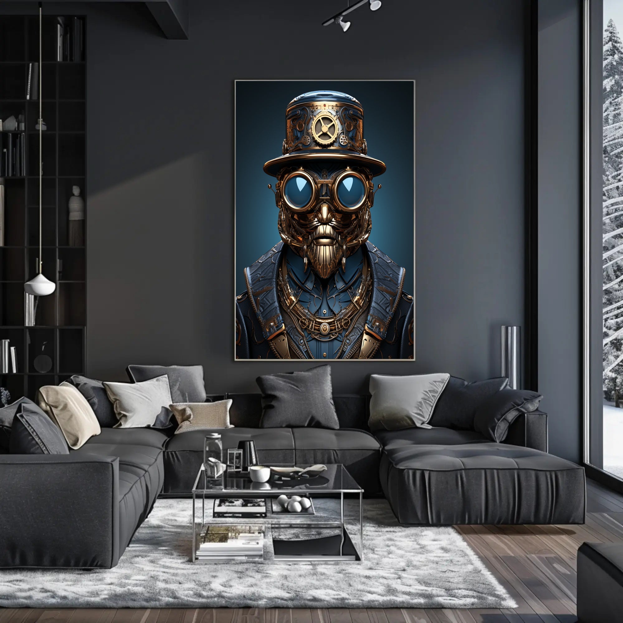 Steampunk Visionary Poster PosterGoat