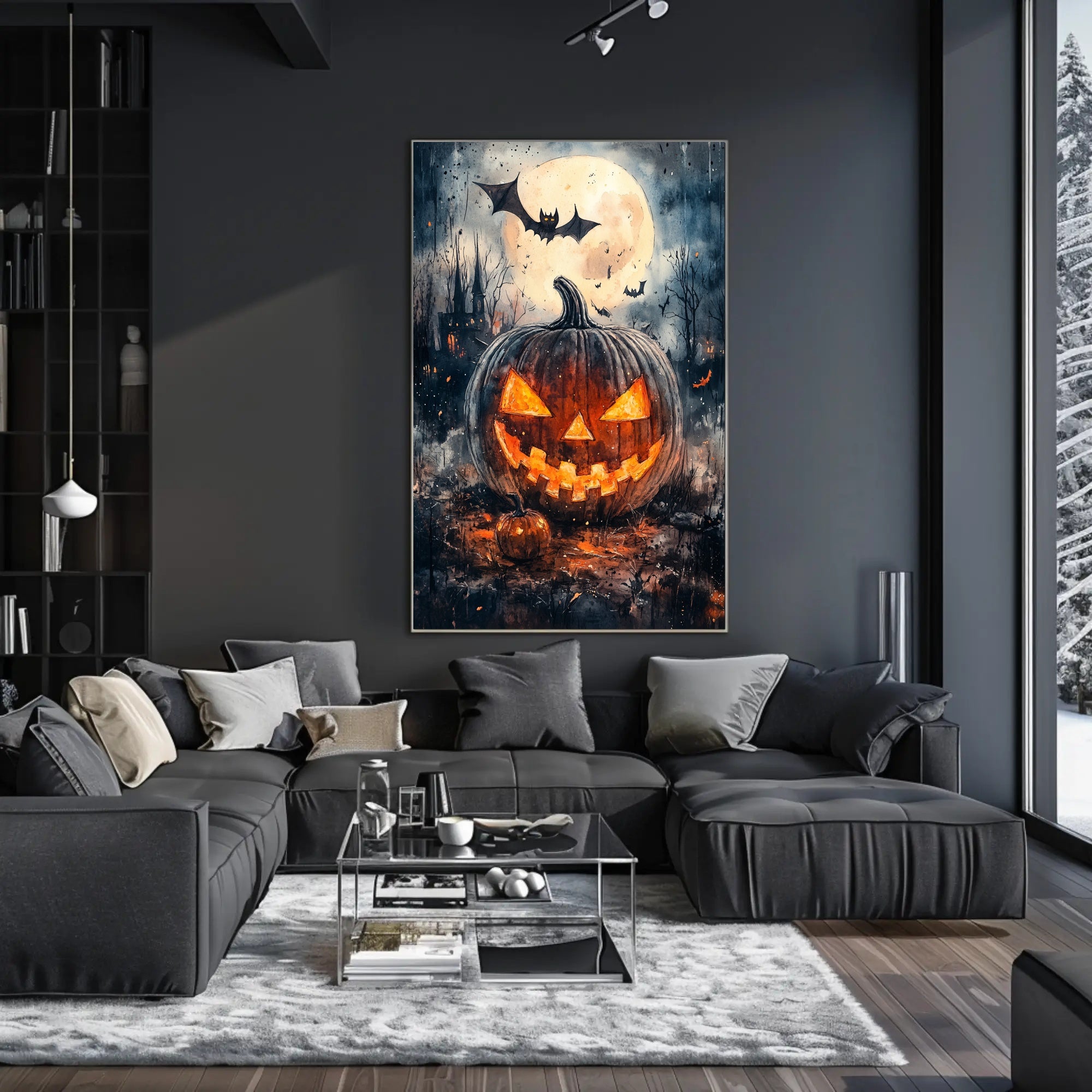 Haunted Halloween Night Poster