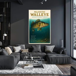 Majestic Walleye Poster