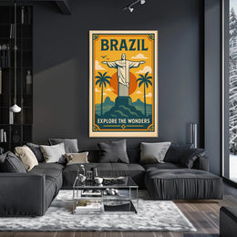 Explore Brazil Poster PosterGoat