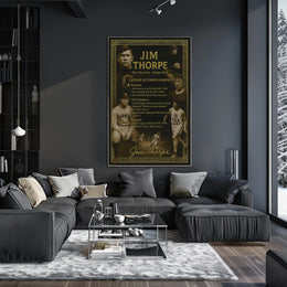 Celebrating Jim Thorpes Legendary Achievements Poster