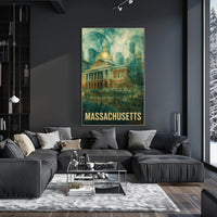 Massachusetts State House Poster