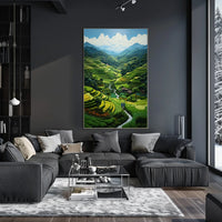 Serene Terraced Landscape Poster